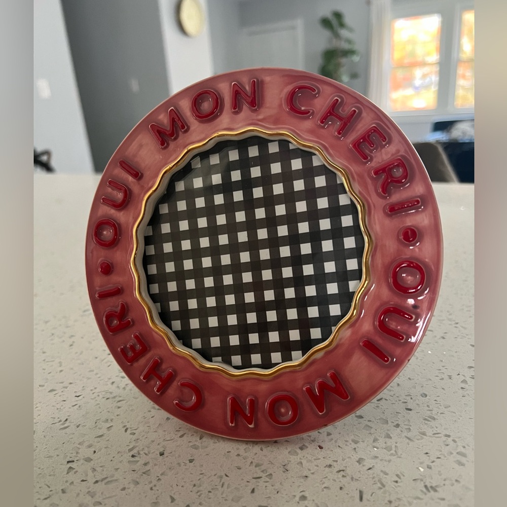 Anthropologie Claudette Text Stoneware Picture Frame - Picture 4 of 7